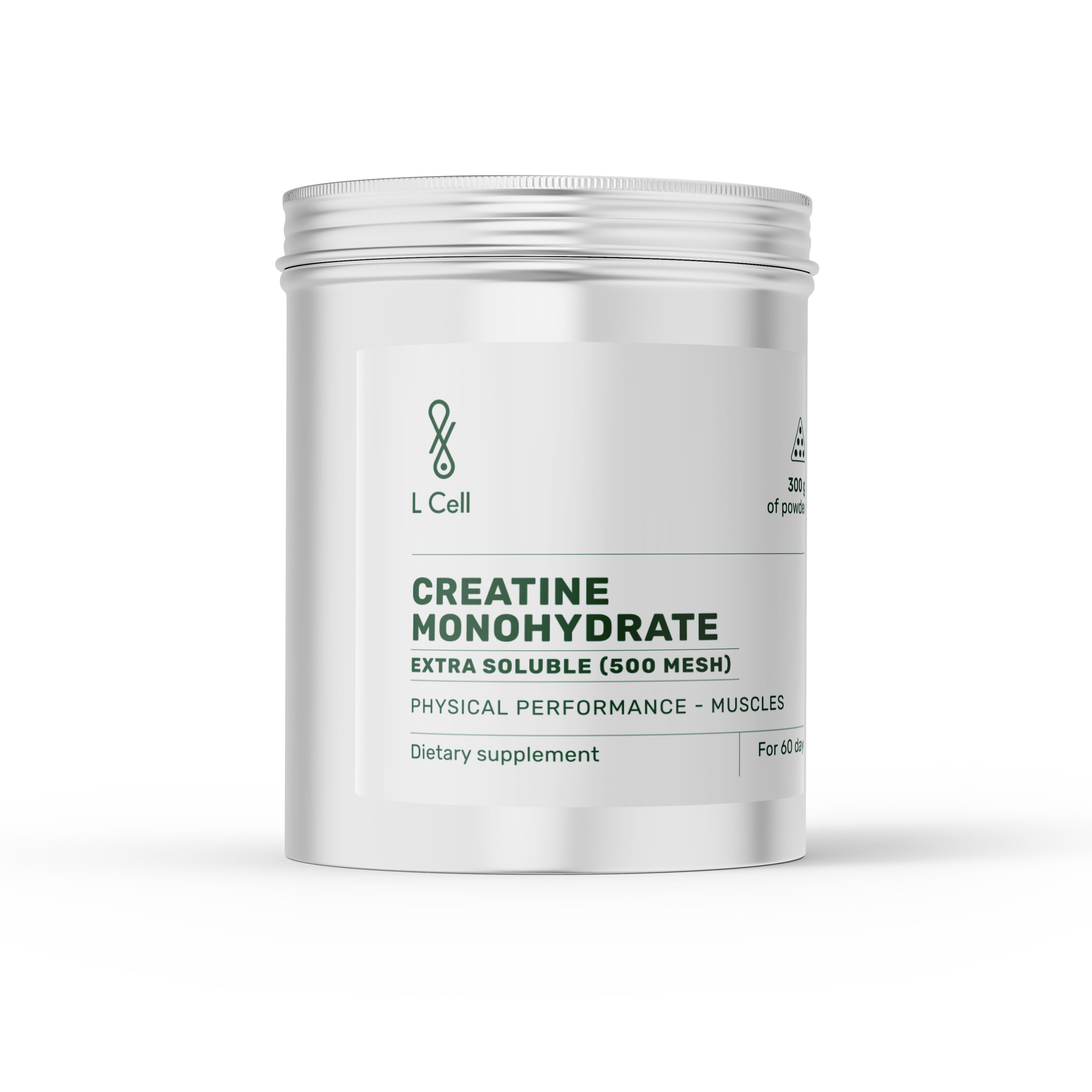 Creatine Monohydrate powder 300g (60 servings, micronized), extra soluble