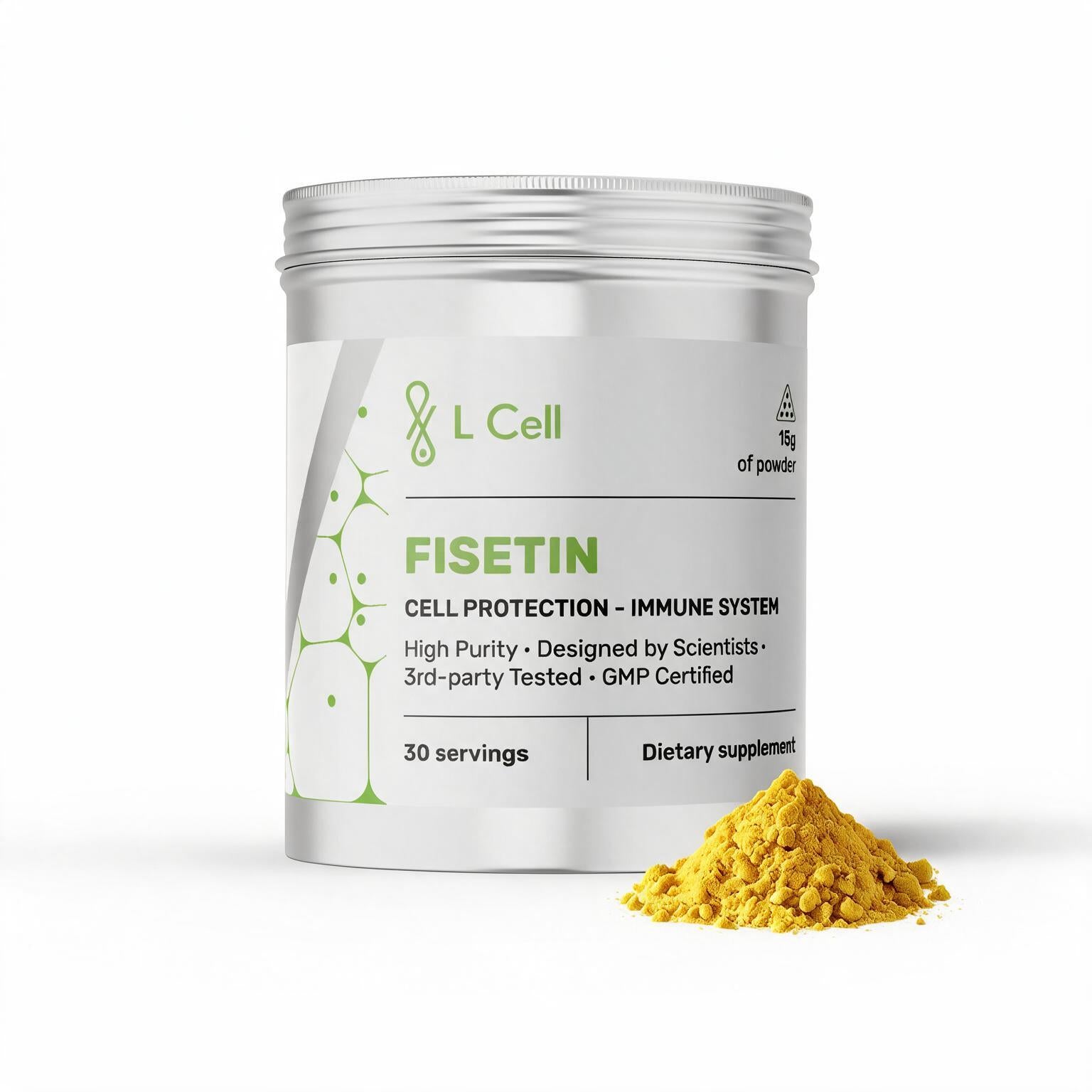 Fisetin Powder 15g (30 servings, >98% purity)