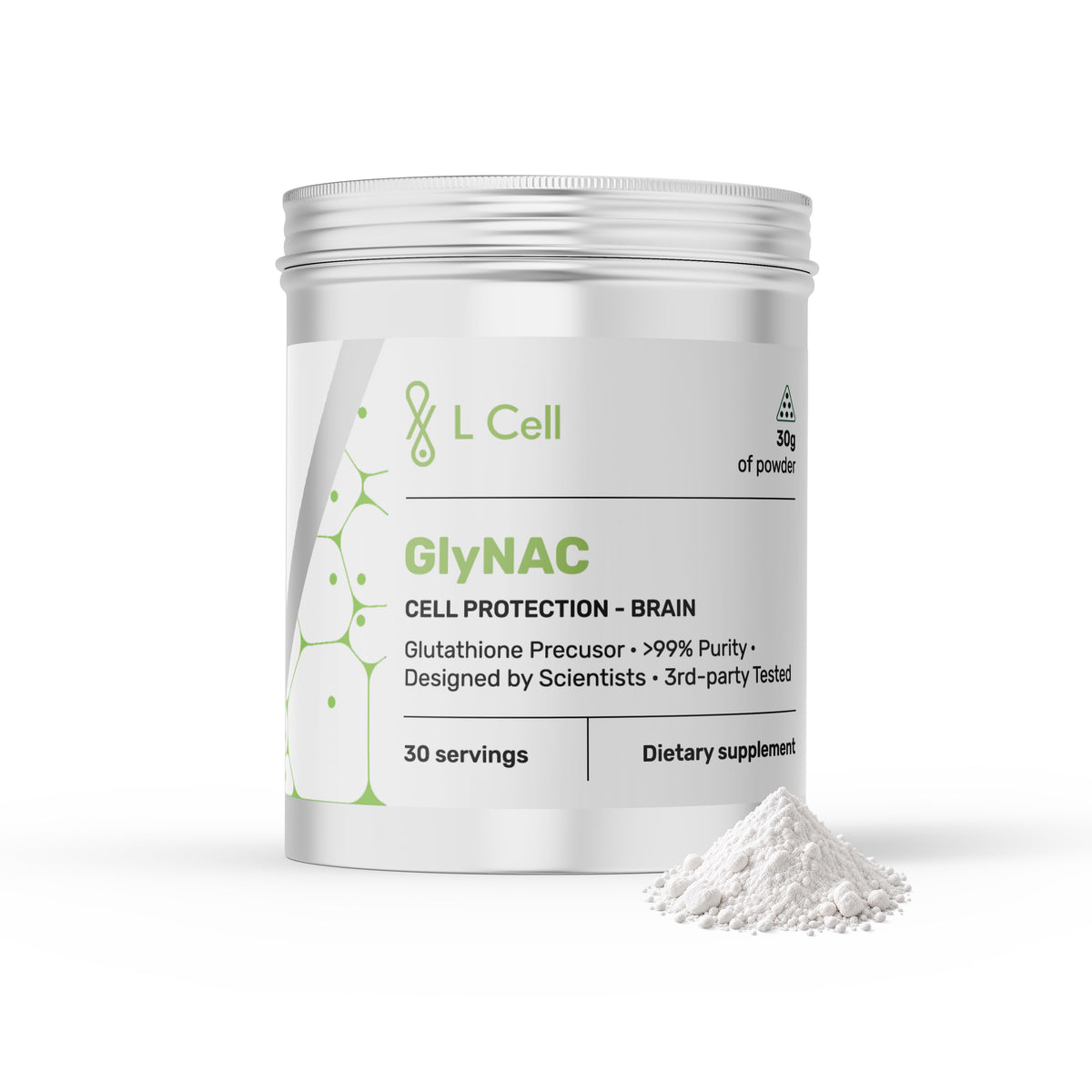 GlyNAC Powder 30g (30 servings, >99% concentration)