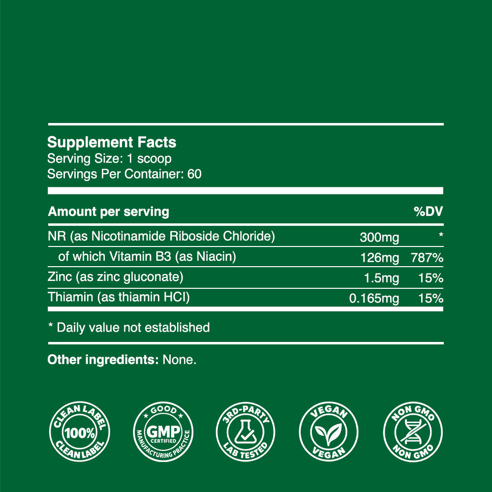 NR Powder 24g (60 servings, >98% concentration)