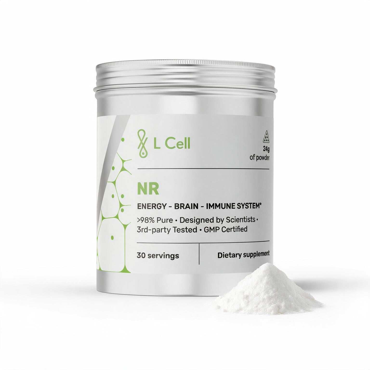 NR Powder 24g (60 servings, >98% purity)