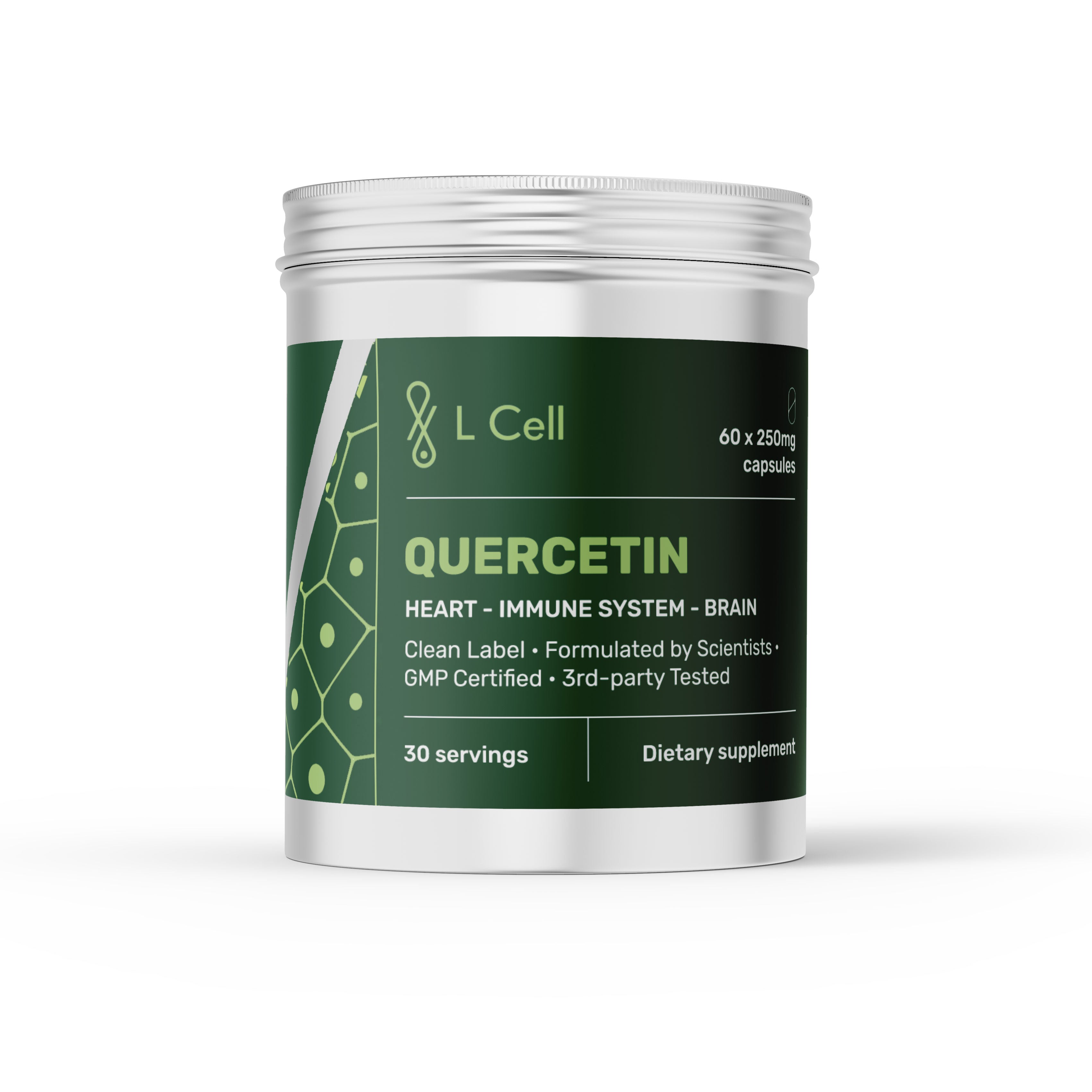 Quercetin Capsules 250mg (30 servings, 60 caps)