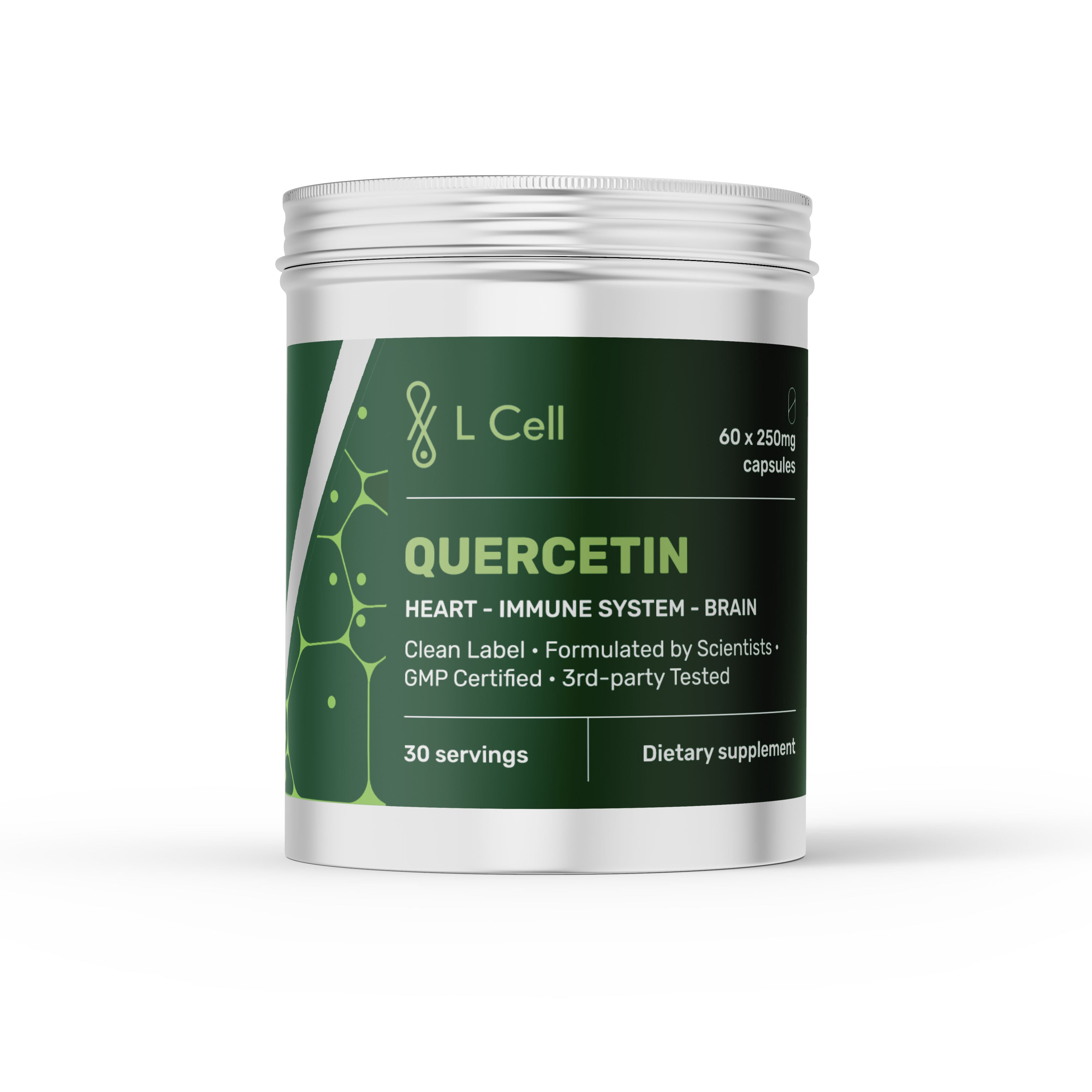Quercetin Capsules 250mg (30 servings, 60 caps)