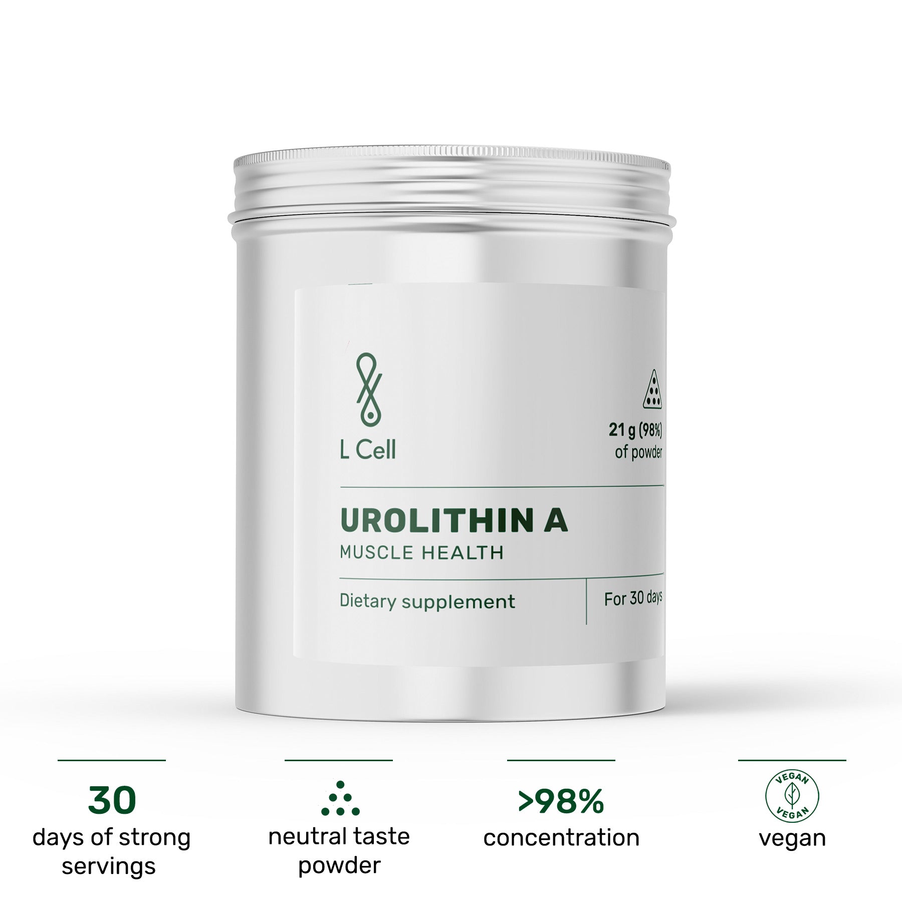 Urolithin A Powder 21g (30 servings, >98% purity)